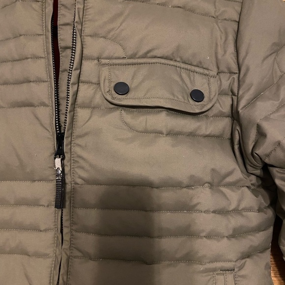 Merrell Align Zip Up Quilted Zip Pockets Puffer Jacket Sage Women Size M - Picture 3 of 6